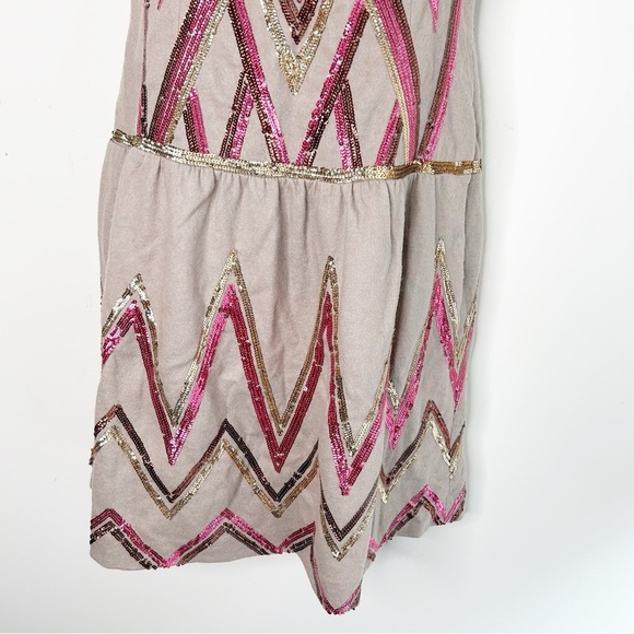 Kenzo Women’s Sequin Mini Dress Brown Size XL - Picture 15 of 16